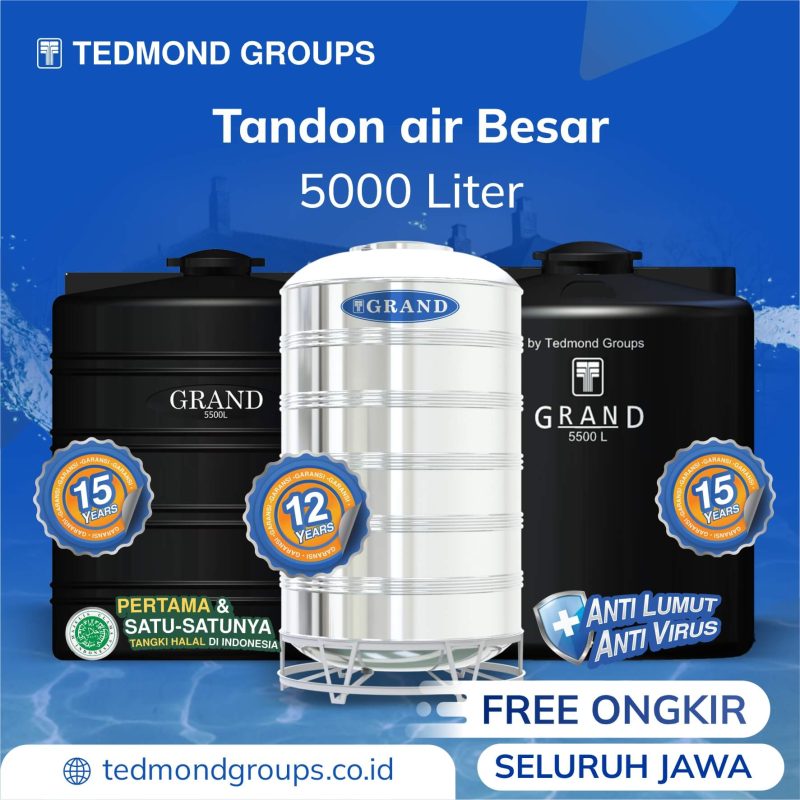 Tandon Air Besar 5000 L