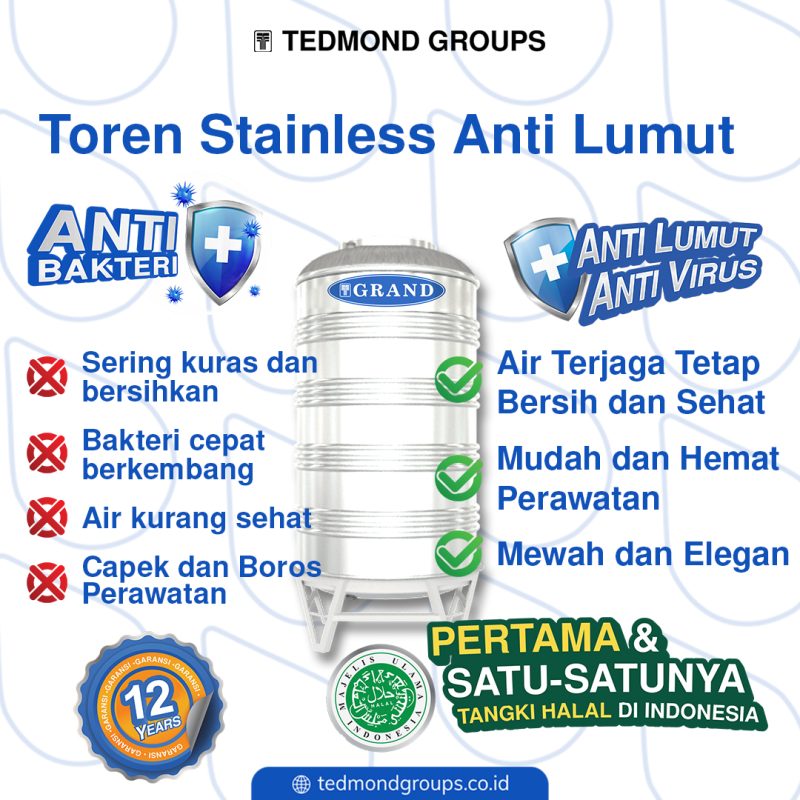 Tangki Air Stainless Grand