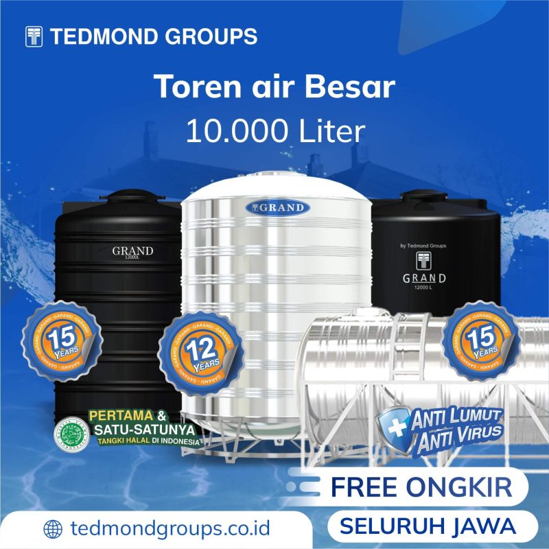 Toren Air Besar 10.000 L