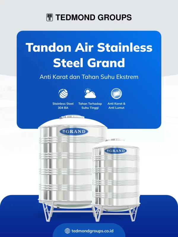 Tangki Air Stainless Grand untuk Penyimpanan Air Rumah